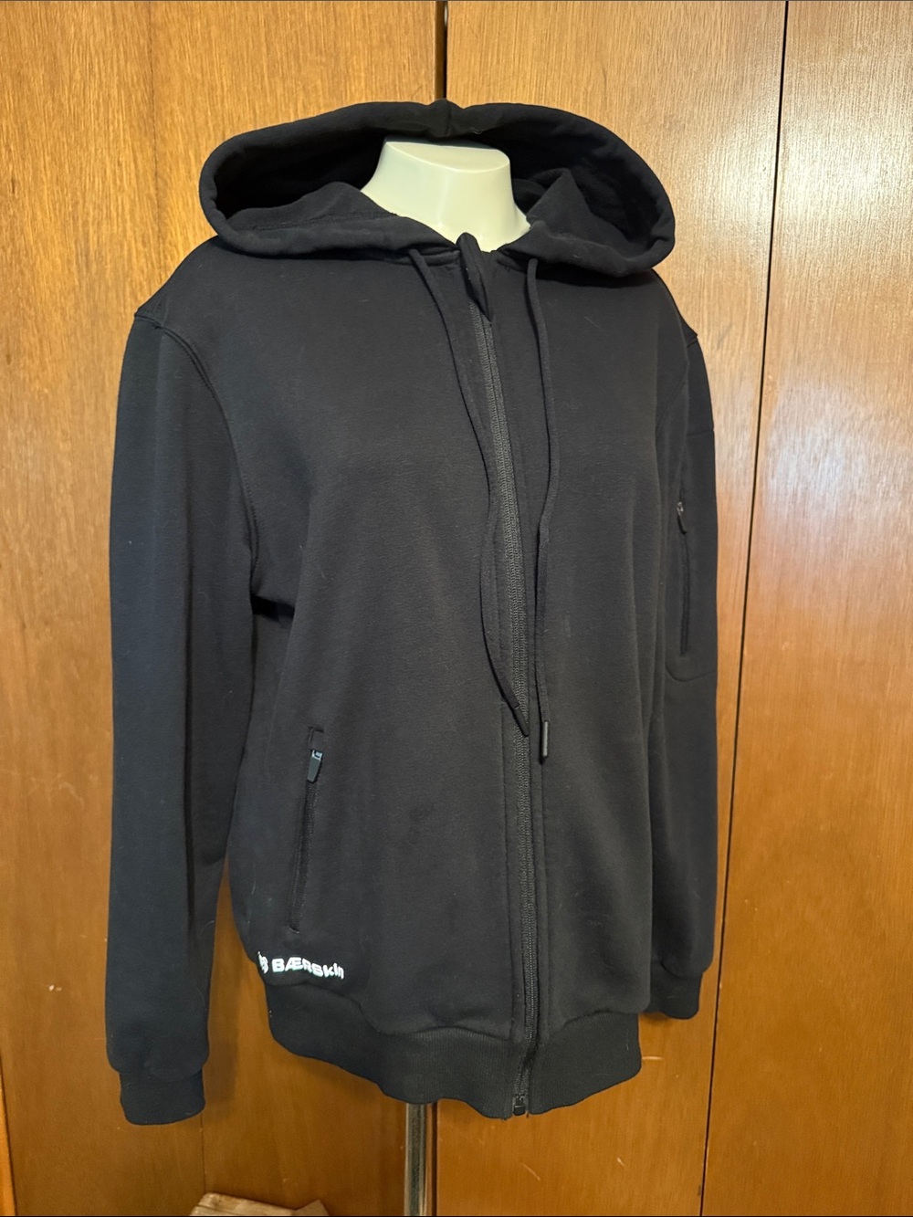 Baerskin Tactical Supply Men's Black Full-Zip Hooded Sweater
